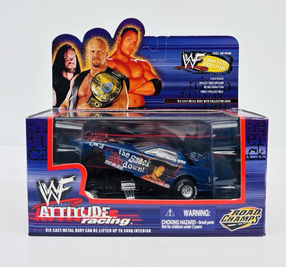 Road Champs 1:43 The Rock WWF Pontiac Firebird Nitro Funny Car Jerry Toliver NIB